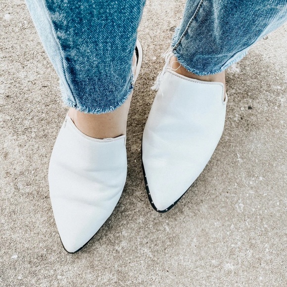 Treasure & Bond Keaton white leather mule slide loafer shoe. Women’s 7 - Picture 2 of 12